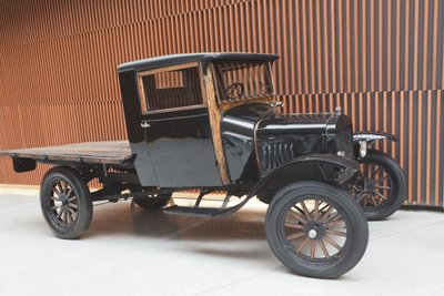 Zwarte Ford Model T pick-up truck uit ca. 1920 door Unbekannt Unbekannt